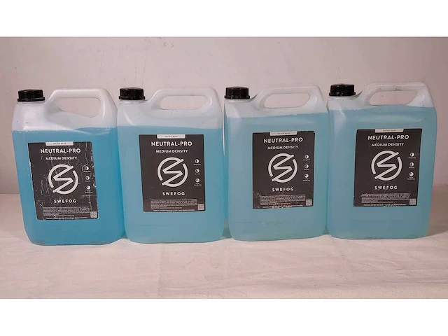 4 x swefog neutral-pro medium density smoke fluid water based 5l - afbeelding 2 van  3