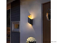 4 x swirl design wandlampen goud zwart - afbeelding 3 van  9