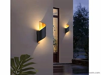 4 x swirl design wandlampen goud zwart - afbeelding 7 van  9