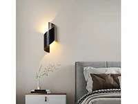 4 x swirl design wandlampen goud zwart - afbeelding 4 van  8
