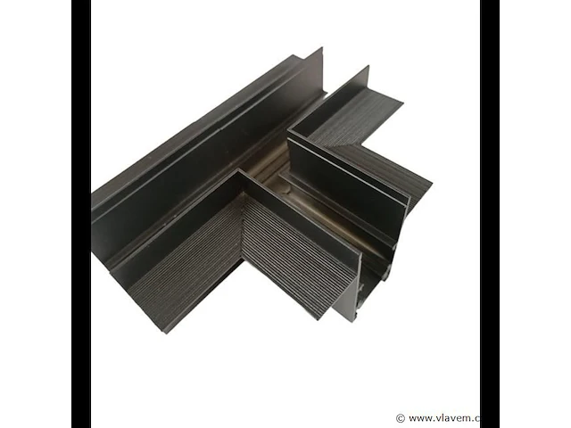 4 x t-connector voor ingebouwde magnetische rails 20 mm – horizontaal. - afbeelding 1 van  4
