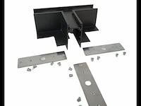 4 x t-connector voor ingebouwde magnetische rails 20 mm – horizontaal. - afbeelding 2 van  4