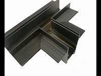 4 x t-connector voor ingebouwde magnetische rails 20 mm – horizontaal. - afbeelding 1 van  5