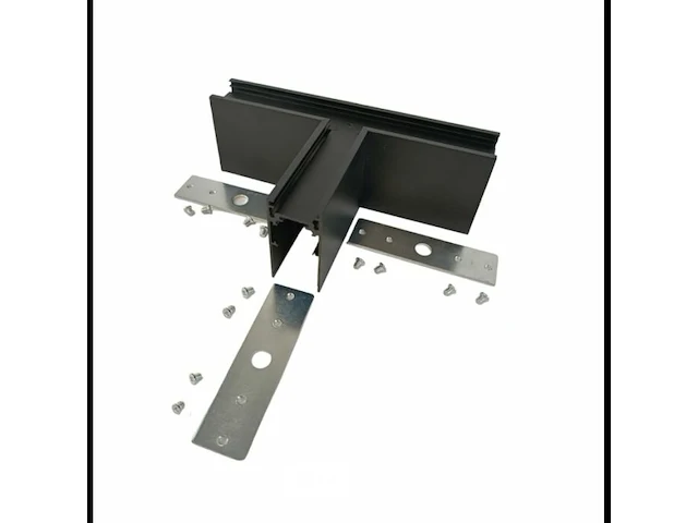 4 x t-connector voor magnetische opbouwrails 20 mm – horizontaal. - afbeelding 4 van  5