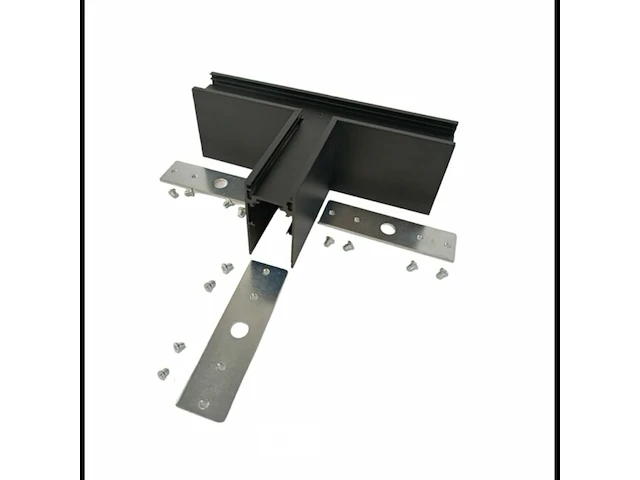 4 x t-connector voor opbouwmagnetische rails 20 mm - horizontaal - afbeelding 4 van  5