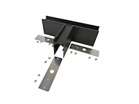 4 x t-connector voor opbouwmagnetische rails 20 mm - horizontaal - afbeelding 3 van  4