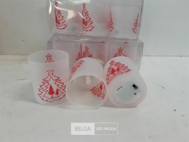 4 x t-licht in pvc potje 3 stuks op batterij - afbeelding 3 van  3