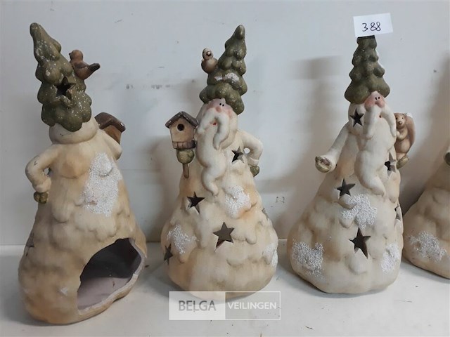 4 x t-lichthuisje kerstman 26 cm 2 assorti - afbeelding 3 van  3