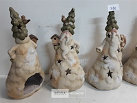 4 x t-lichthuisje kerstman 26 cm 2 assorti - afbeelding 3 van  3