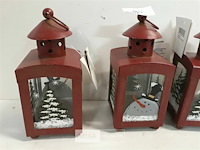 4 x t-lichthuisje lantaarn 15 cm - afbeelding 3 van  3