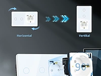 4 x tawoia touch-lichtschakelaar met stopcontact - afbeelding 2 van  7