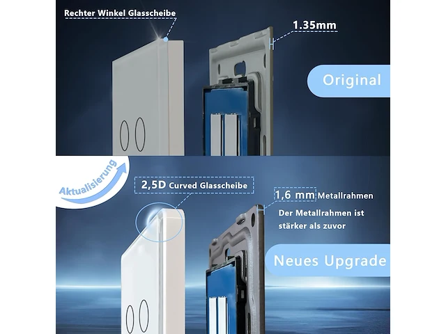 4 x tawoia touch-lichtschakelaar met stopcontact - afbeelding 3 van  7