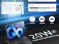 4 x tawoia touch-lichtschakelaar met stopcontact - afbeelding 6 van  7
