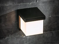 4 x trope opaal buiten wandlamp zwart
