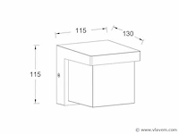 4 x trope opaal buiten wandlamp zwart - afbeelding 4 van  8
