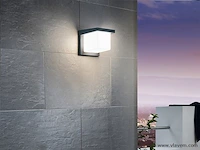 4 x trope opaal buiten wandlamp zwart - afbeelding 6 van  8