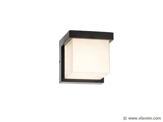 4 x trope opaal buiten wandlamp zwart - afbeelding 7 van  8