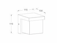 4 x trope opaal buiten wandlamp zwart - afbeelding 3 van  8