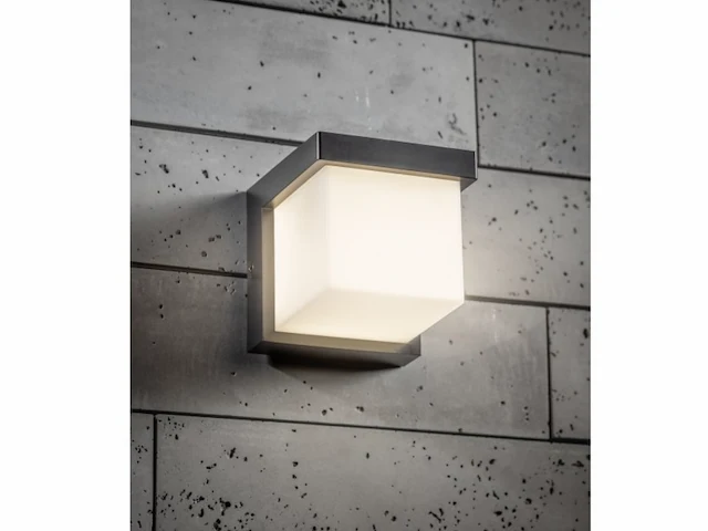 4 x trope opaal buiten wandlamp zwart - afbeelding 4 van  8