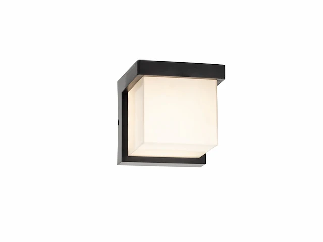 4 x trope opaal buiten wandlamp zwart - afbeelding 6 van  8