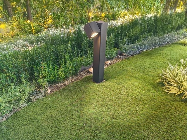 4 x tuinlamp gu10 fitting zwart draaibaar waterdicht - afbeelding 5 van  8