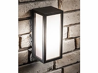 4 x vast opaal buiten wandlamp zwart - afbeelding 1 van  6