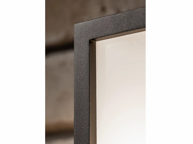 4 x vast opaal buiten wandlamp zwart - afbeelding 4 van  6