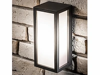 4 x vast opaal buiten wandlamp zwart - afbeelding 5 van  6