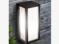 4 x vast opaal buiten wandlamp zwart - afbeelding 6 van  6