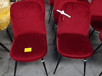 4 x velvet stoel - afbeelding 1 van  4