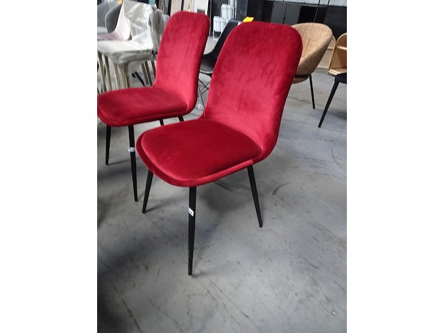 4 x velvet stoel - afbeelding 2 van  4