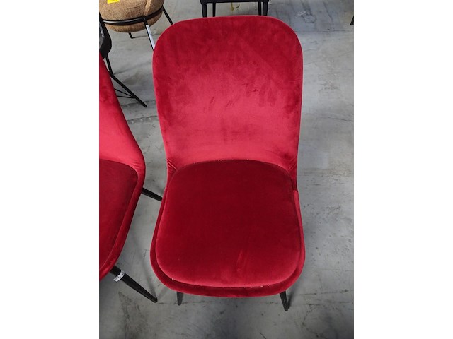 4 x velvet stoel - afbeelding 3 van  4
