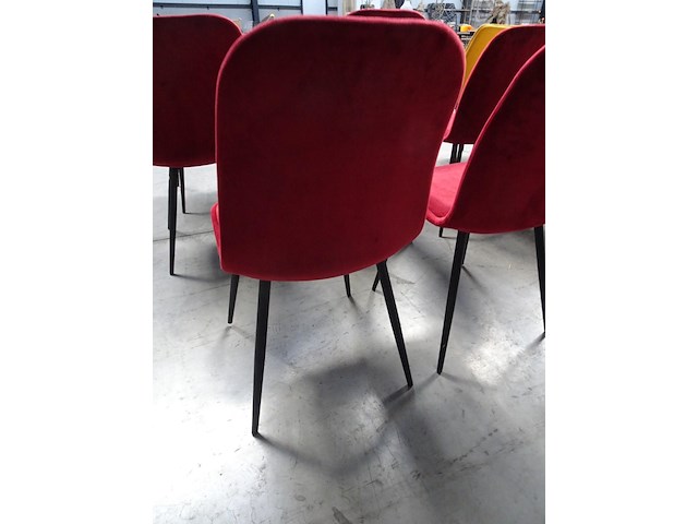4 x velvet stoel - afbeelding 4 van  4