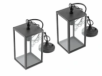4 x venezia buiten hanglamp zwart - afbeelding 2 van  6