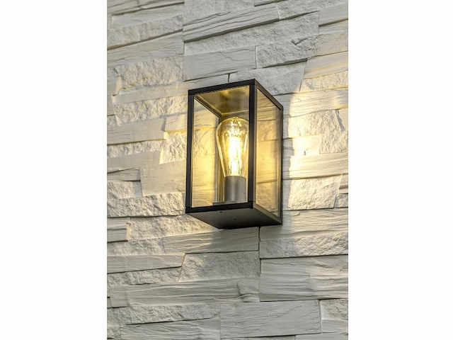 4 x venezia buiten wandlamp zwart - afbeelding 5 van  6