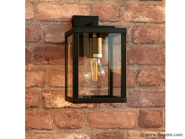 4 x veneziana buiten wandlamp zwart - afbeelding 2 van  7