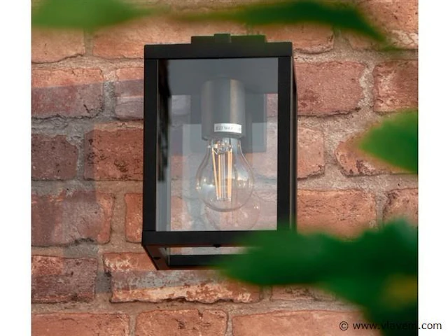 4 x veneziana buiten wandlamp zwart - afbeelding 4 van  7