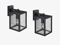 4 x veneziana buiten wandlamp zwart - afbeelding 1 van  8