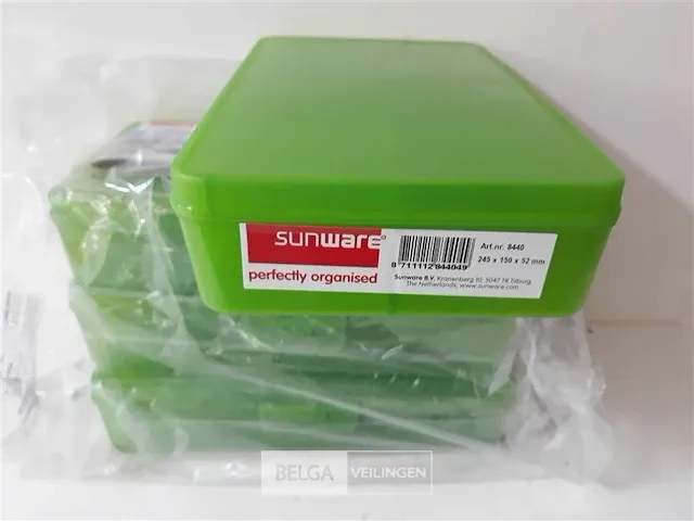 4 x verdeeldoos met 8 vakken sunware 245x150x52 mm - afbeelding 2 van  2