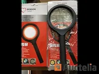 4 x vergrootglas met 6x led 85mm - afbeelding 2 van  4
