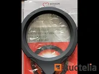 4 x vergrootglas met 6x led 85mm - afbeelding 4 van  4