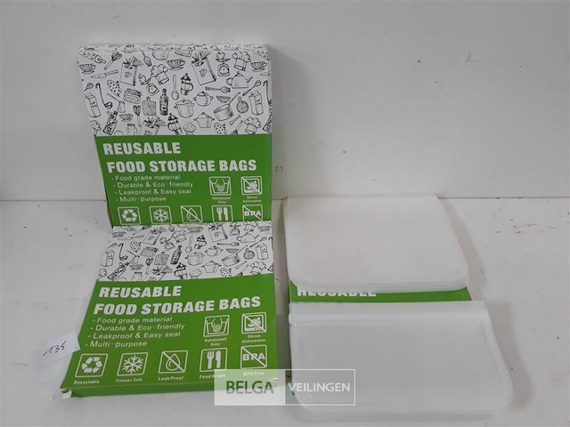 4 x vershoudzakjes hersluitbaar herbruikbaar 10 stuks - afbeelding 2 van  3