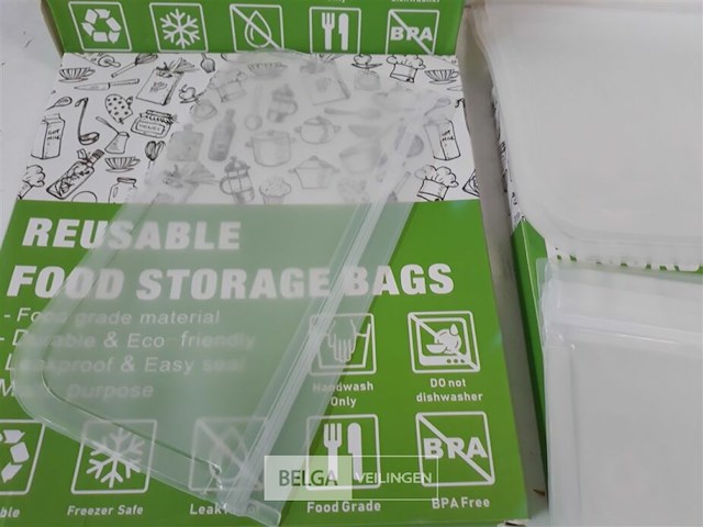 4 x vershoudzakjes hersluitbaar herbruikbaar 10 stuks - afbeelding 3 van  3