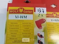 4 x vervangmessen voor grasmachine 2 stuks wolf - afbeelding 3 van  3