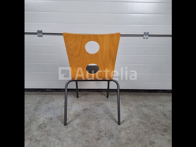 4 x vintage stoel drisag occhio van roel vandebeek voor drisag zonder armleuning - afbeelding 6 van  7