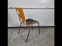 4 x vintage stoel drisag occhio van roel vandebeek voor drisag zonder armleuning - afbeelding 3 van  7