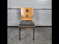 4 x vintage stoel drisag occhio van roel vandebeek voor drisag zonder armleuning - afbeelding 6 van  7