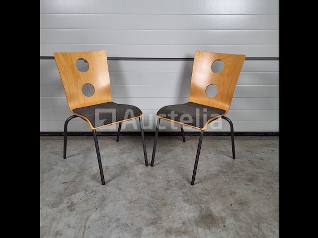 4 x vintage stoel drisag occhio van roel vandebeek voor drisag zonder armleuning - afbeelding 7 van  7