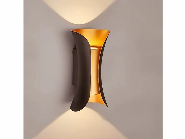4 x viva buiten armaturen goud zwart - afbeelding 1 van  7