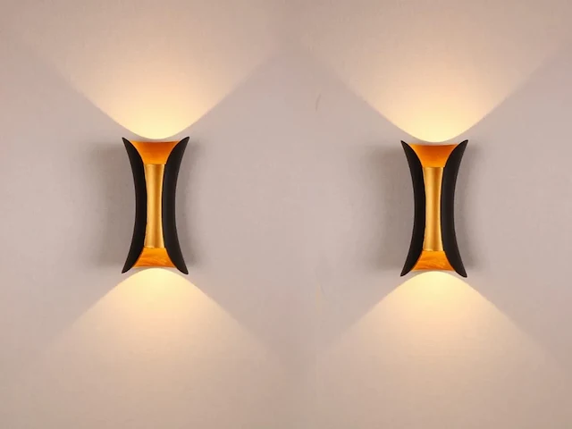4 x viva buiten armaturen goud zwart - afbeelding 7 van  7